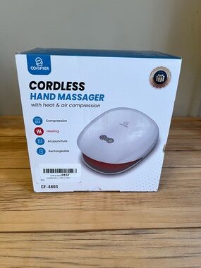 White COMFIER FSA Wireless Hand Massager-NIB
